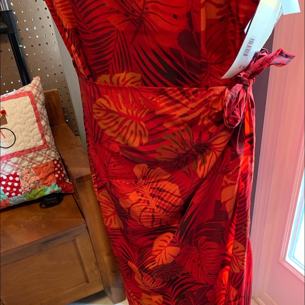 Vibrant wrap dress!